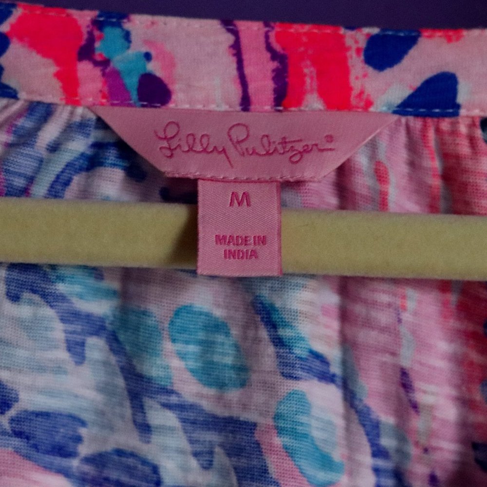 Shell Out Print Lilly Elsa Top - Picture 3 of 3